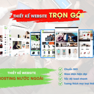 Trọn gói thiết kế website hosting nước ngoài