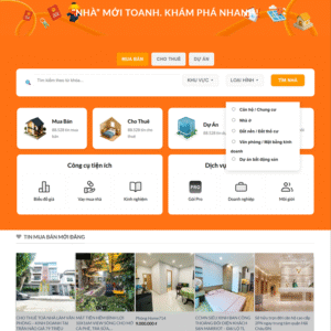 Thiết kế website bất động sản